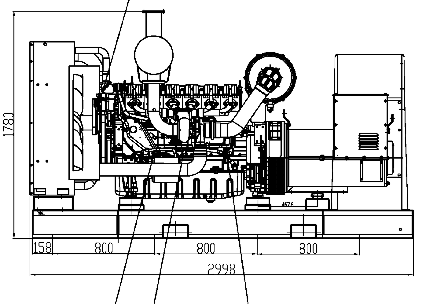 Weichai WPG275 B8 - ДЭС 200 кВт  за 2&nbsp;128&nbsp;492 рублей | Дизельная электростанция в Техэкспо