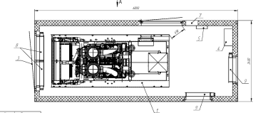 ДГУ Doosan 420 и 600 кВт для шахты на Караканском месторождении в Кузбассе – чертеж из проектной документации 11 из 11