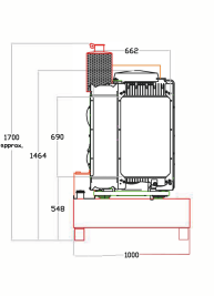 ДГУ Cummins 640 кВт для погрузочного крана в Мурманске – чертеж из проектной документации 5 из 9