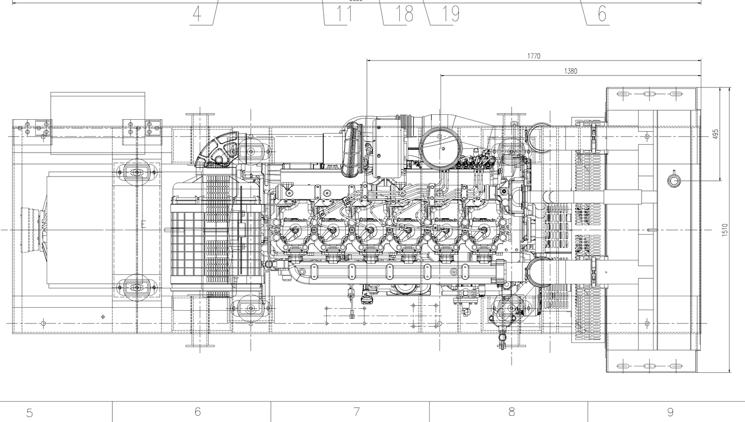 Weichai WPG550 B7 - ДЭС 400 кВт  за 4&nbsp;418&nbsp;971 рублей | Дизельная электростанция в Техэкспо