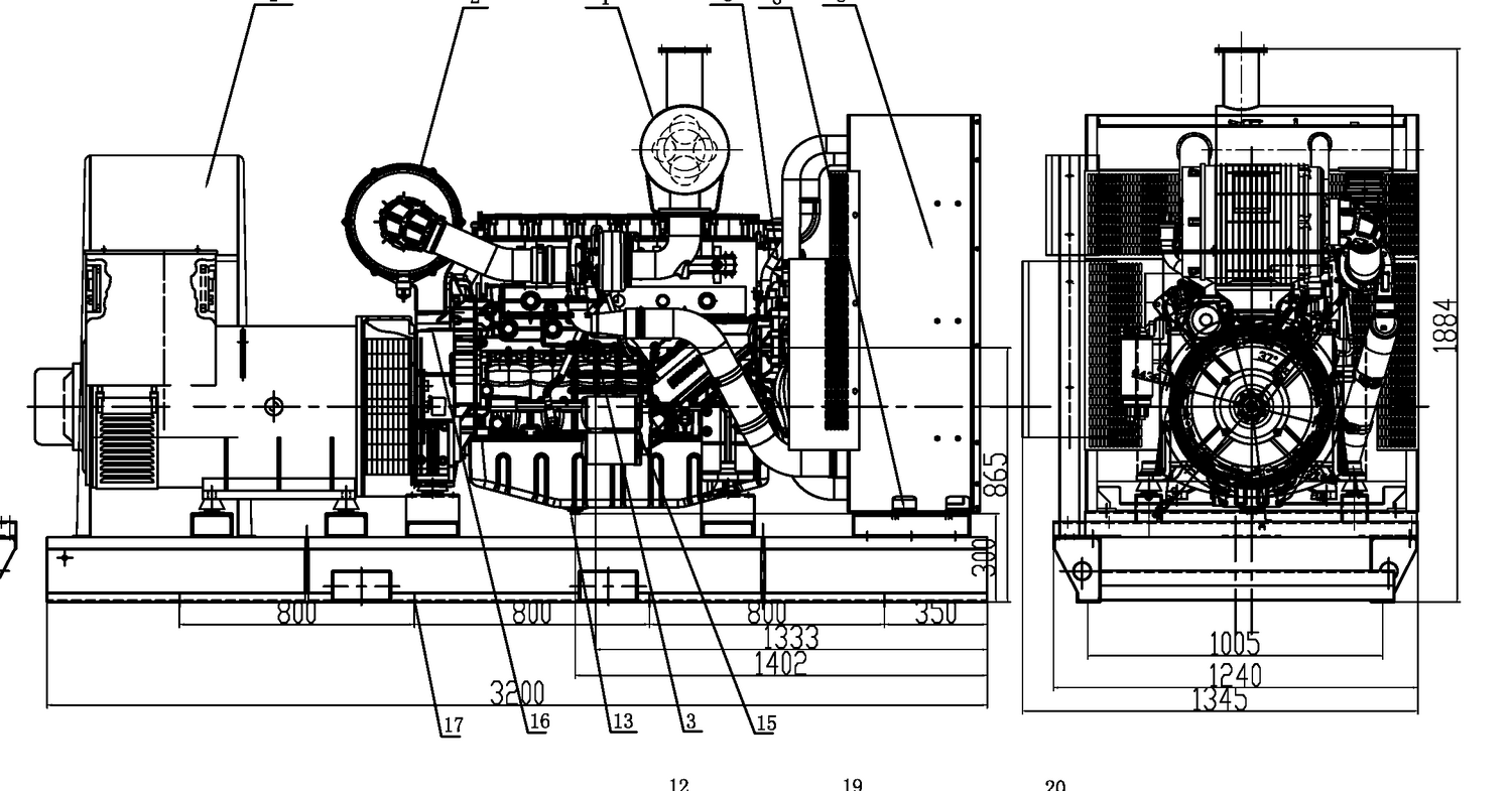 Weichai WPG440 B8 - ДЭС 320 кВт  за 7&nbsp;545&nbsp;145 рублей | Дизельная электростанция в Техэкспо