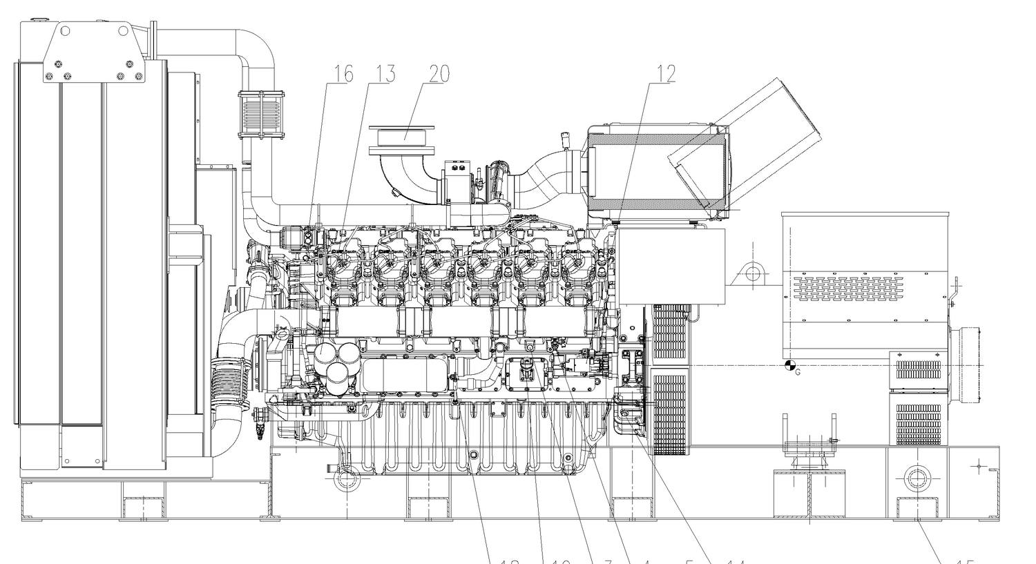 Weichai WPG1400B7 - ДЭС 1000 кВт  за 33&nbsp;979&nbsp;144 рублей | Дизельная электростанция в Техэкспо