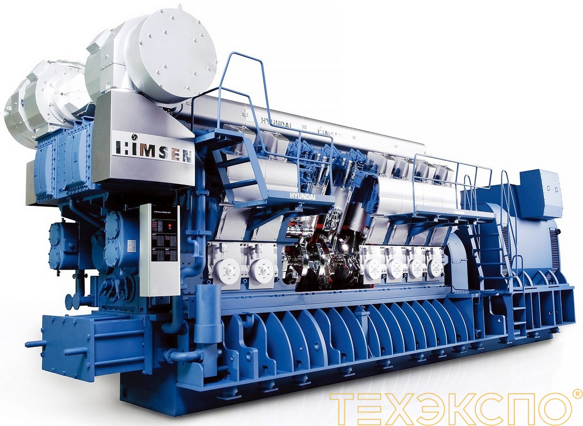Модельный ряд судовых дизельных двигателей HYUNDAI