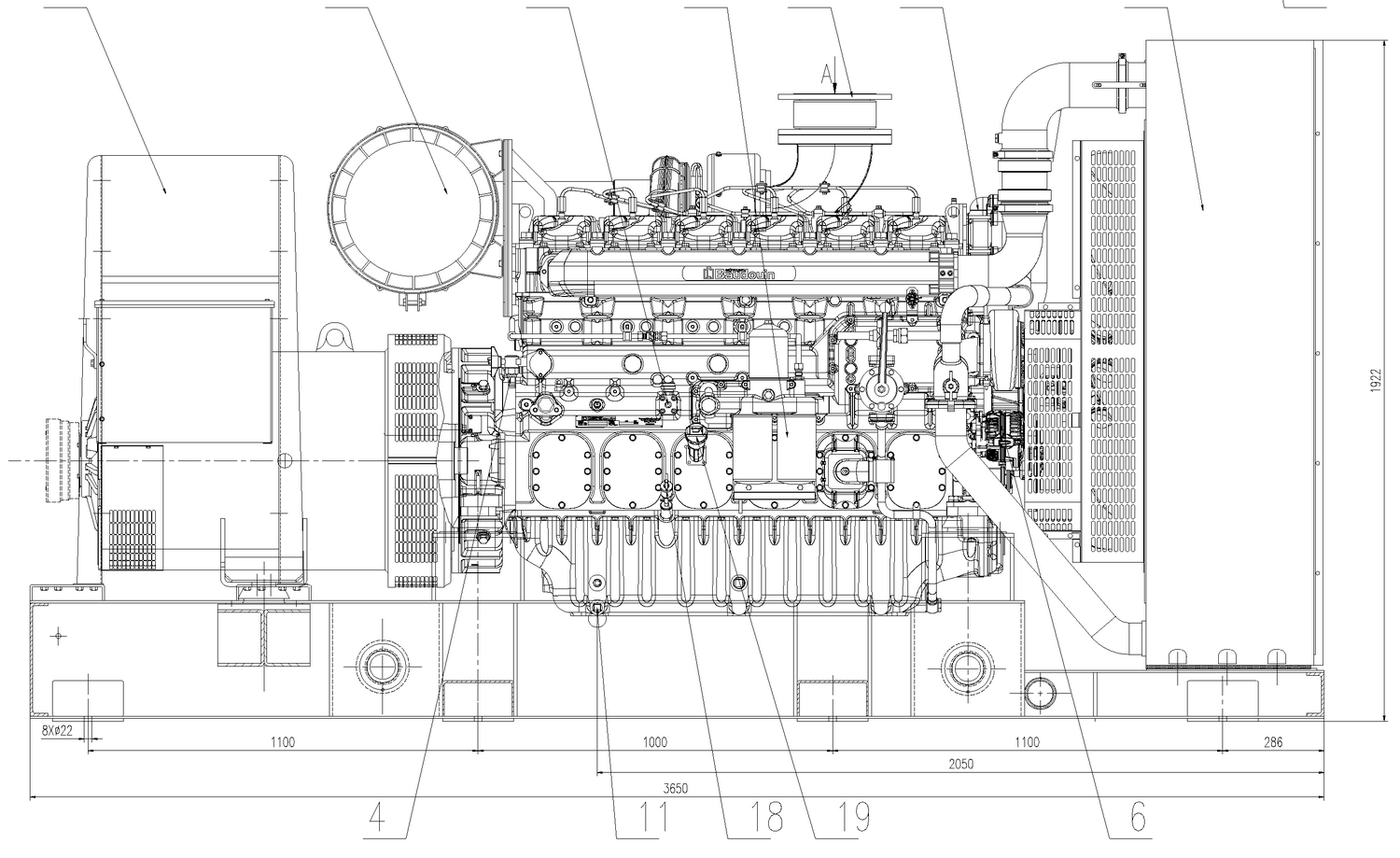 Weichai WPG550 B7 - ДЭС 400 кВт  за 4&nbsp;418&nbsp;971 рублей | Дизельная электростанция в Техэкспо