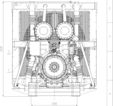 Чертеж дизельной электростанции  WPG1400B7 – 
фото 4 из 4