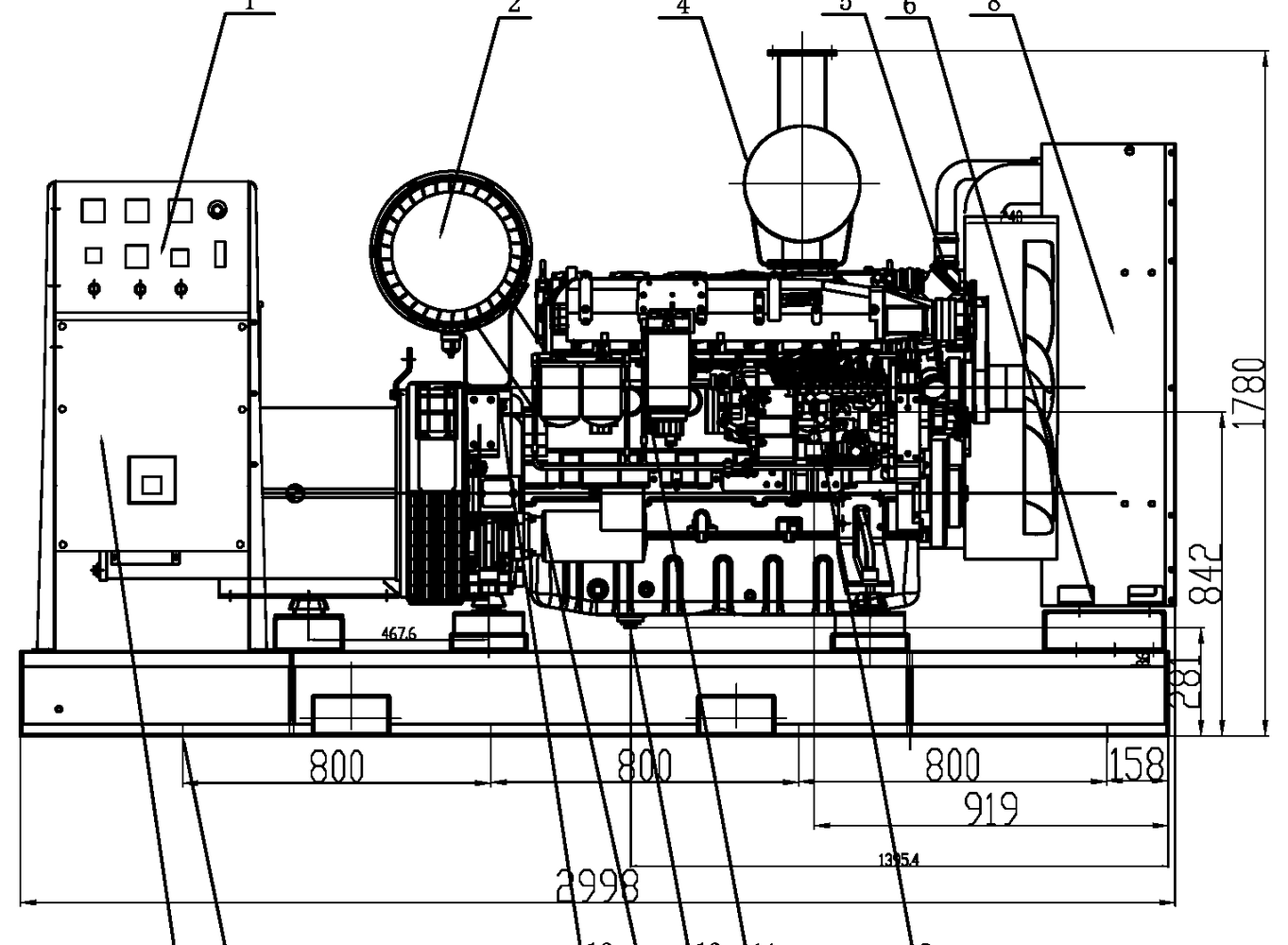 Weichai WPG275 B8 - ДЭС 200 кВт  за 2&nbsp;128&nbsp;492 рублей | Дизельная электростанция в Техэкспо