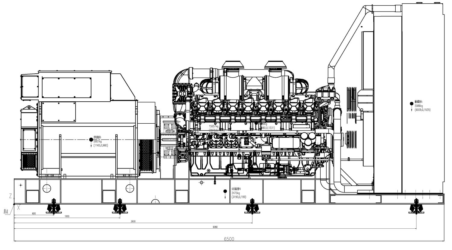 Weichai WPG1900B7 - ДЭС 1400 кВт  за 20&nbsp;919&nbsp;580 рублей | Дизельная электростанция в Техэкспо