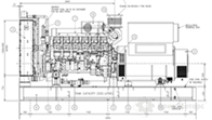 Чертеж дизельной электростанции  ТЭ.24С-Т400-2РН Perkins – 
фото 1 из 2