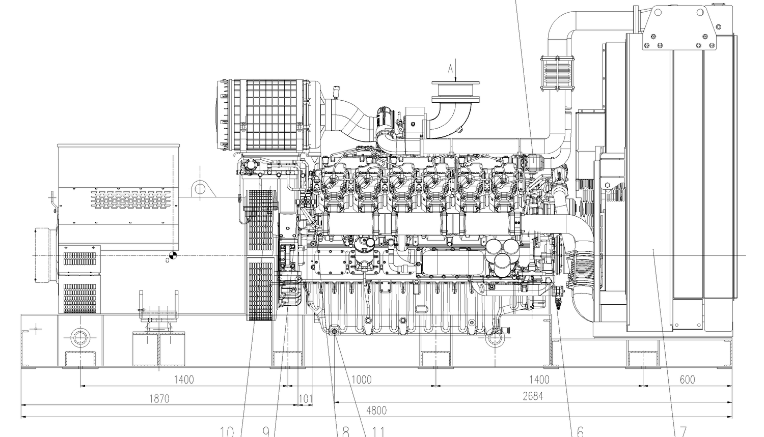 Weichai WPG1250B7 - ДЭС 900 кВт  за 12&nbsp;238&nbsp;118 рублей | Дизельная электростанция в Техэкспо
