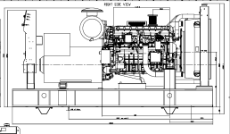 Чертеж дизельной электростанции  GS CURSOR400 – 
фото 3 из 3