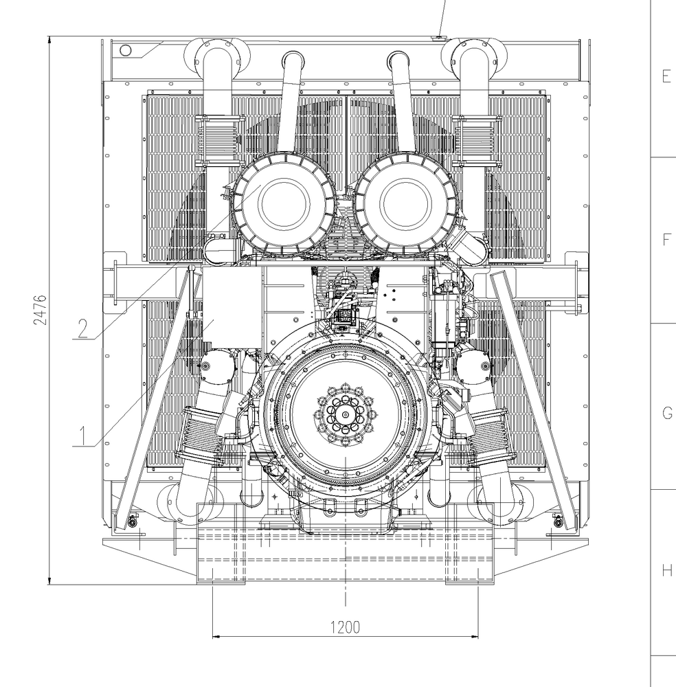 Weichai WPG1250B7 - ДЭС 900 кВт  за 12&nbsp;238&nbsp;118 рублей | Дизельная электростанция в Техэкспо