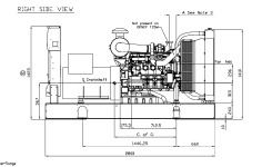 Чертеж дизельной электростанции  GE NEF160 – 
фото 2 из 3