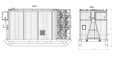 Контейнер связи на салазках для телекоммуникационного оборудования Газпрома – фото 7 из 10