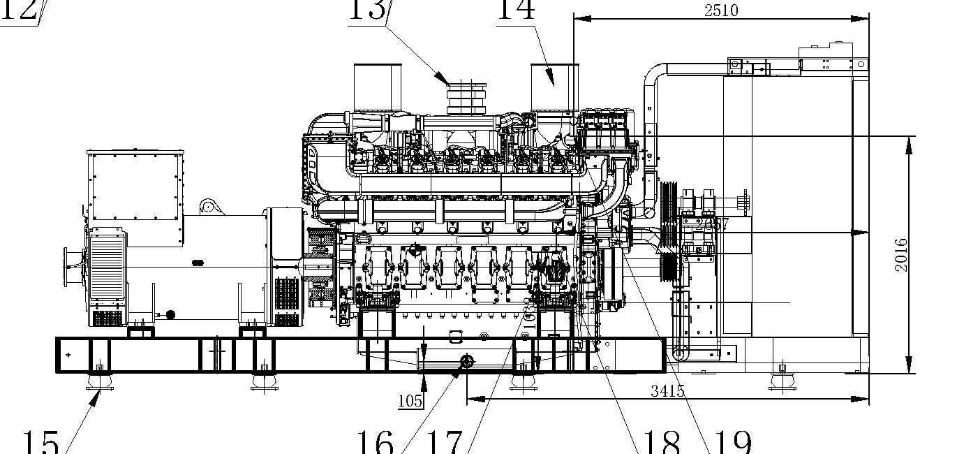 Weichai WPG2500 B7 - ДЭС 1800 кВт  за 29&nbsp;152&nbsp;638 рублей | Дизельная электростанция в Техэкспо