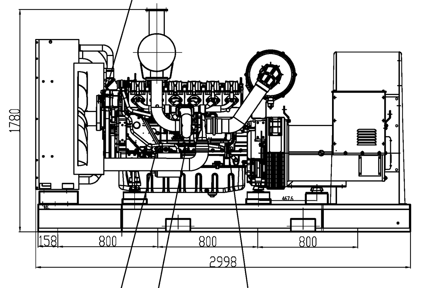 Weichai WPG250 B8 - ДЭС 180 кВт  за 2&nbsp;133&nbsp;495 рублей | Дизельная электростанция в Техэкспо
