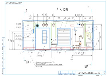 Поставка двух ДЭС с системой подмешивания топливного газа общей мощностью 1040 кВт: модернизация автономной генерации в Иркутской области – чертеж из проектной документации 9 из 17