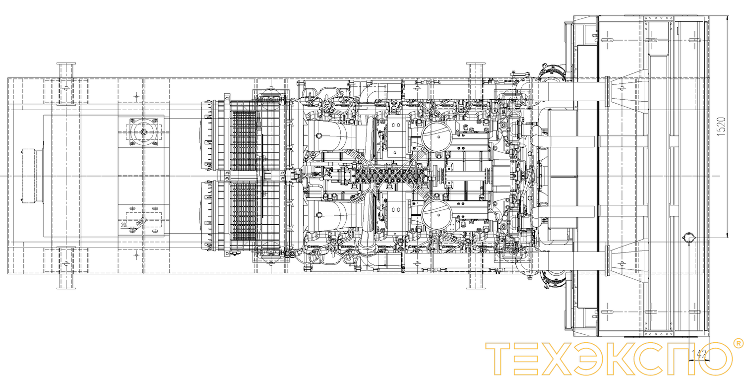 Weichai WPG1700B7 - ДЭС 1200 кВт  за 15&nbsp;304&nbsp;748 рублей | Дизельная электростанция в Техэкспо