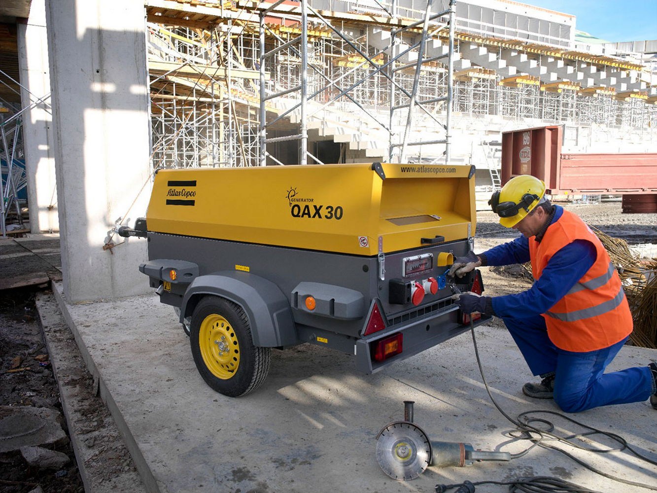 Atlas Copco QAX 30 - ДЭС 24 кВт  | Дизельная электростанция в Техэкспо