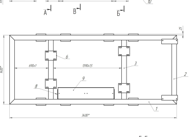 Два контейнера с тепловым модулем для газопоршневой установки – чертеж из проектной документации 13 из 14