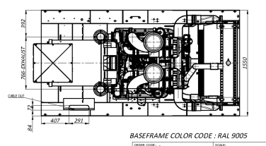 ДГУ Doosan 420 и 600 кВт для шахты на Караканском месторождении в Кузбассе – чертеж из проектной документации 3 из 11