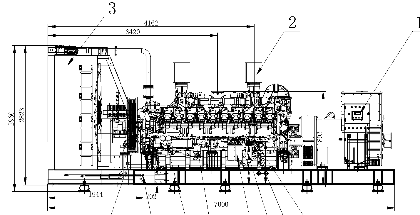 Weichai WPG2250 B7 - ДЭС 1600 кВт  за 26&nbsp;077&nbsp;833 рублей | Дизельная электростанция в Техэкспо