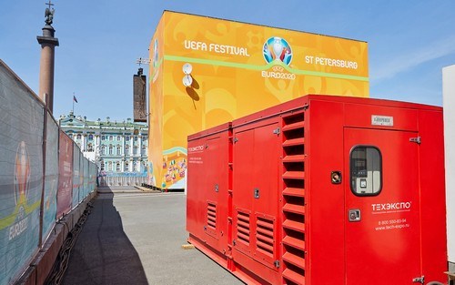 Энергокомплекс 2,8 МВт для фан-зоны Фестиваля болельщиков UEFA EURO 2020 в Санкт-Петербурге