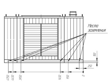 Проектирование и производство ДГУ 1МВт для МФК «Прокшино» в Москве (застройщик А101) – чертеж из проектной документации 2 из 4