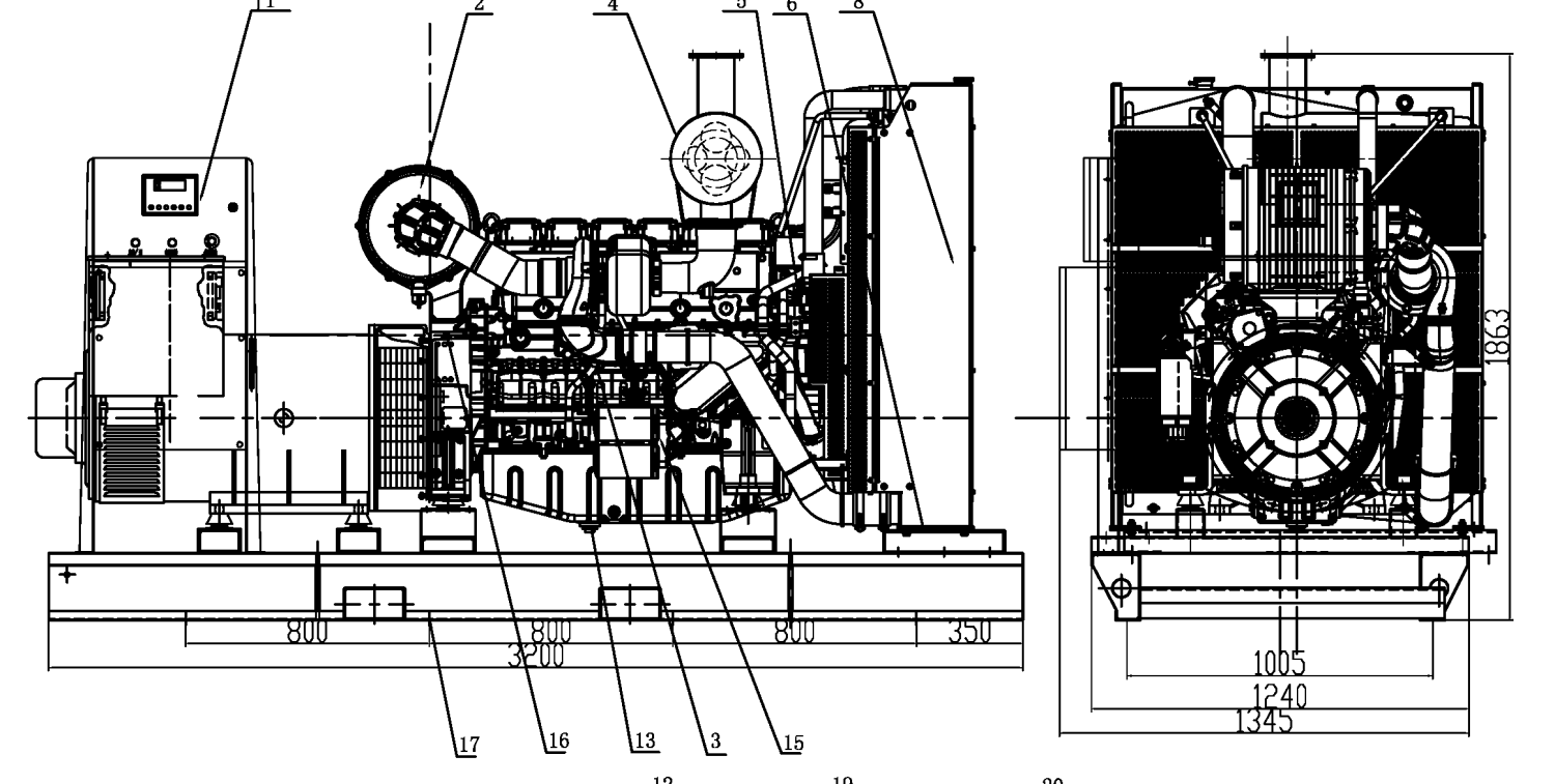Weichai WPG550 B8 - ДЭС 400 кВт  за 3&nbsp;954&nbsp;448 рублей | Дизельная электростанция в Техэкспо