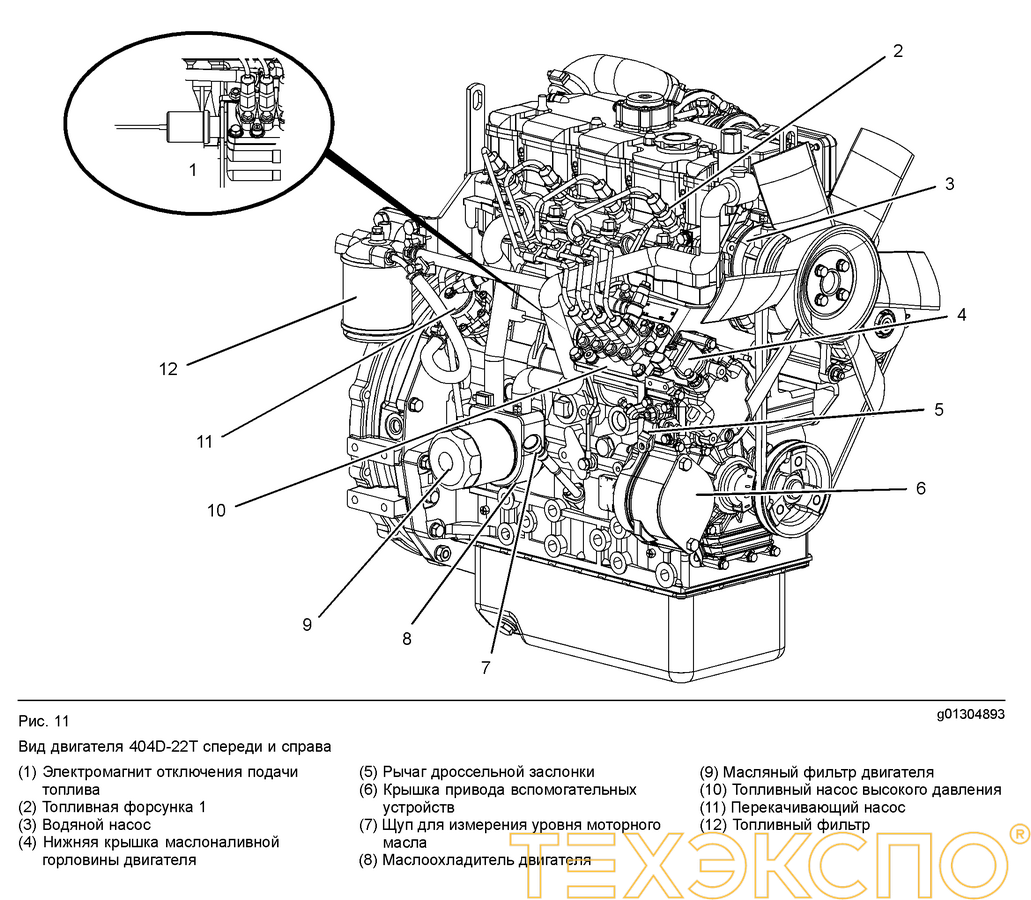 Perkins 404A-22G1 - 20 кВт купить в Санкт-Петербурге | Двигатель в Техэкспо