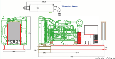 ДГУ Cummins 640 кВт для погрузочного крана в Мурманске – чертеж из проектной документации 7 из 9