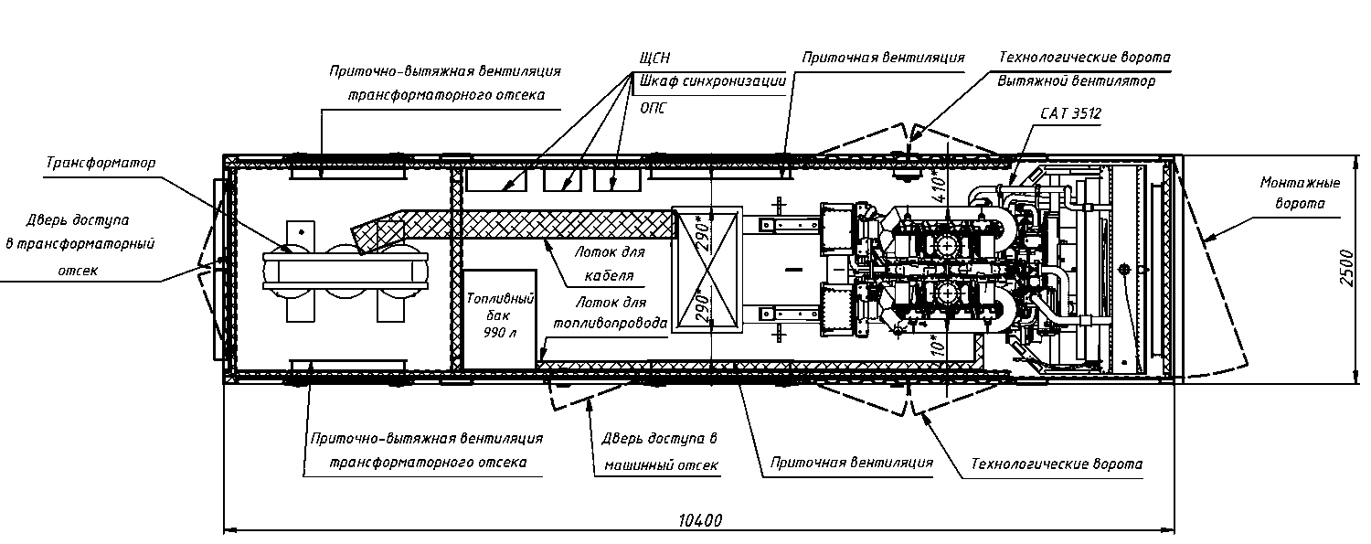 Caterpillar 3512B в контейнере, 2 шт. в наличии в СПб - ДЭС 1200 кВт  за 107&nbsp;983&nbsp;301 рублей | Дизельная электростанция в Техэкспо