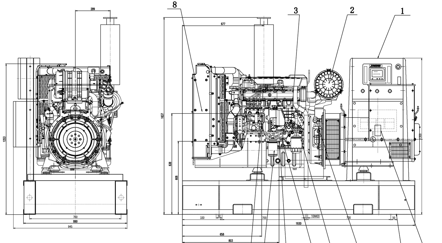 Weichai WPG70 B1 - ДЭС 50 кВт  за 1&nbsp;301&nbsp;441 рублей | Дизельная электростанция в Техэкспо