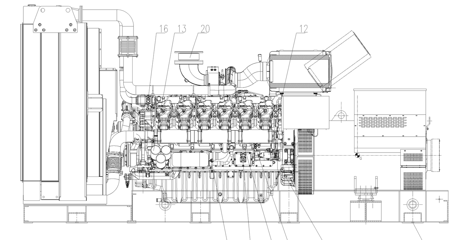 Weichai WPG1250B7 - ДЭС 900 кВт  за 12&nbsp;238&nbsp;118 рублей | Дизельная электростанция в Техэкспо