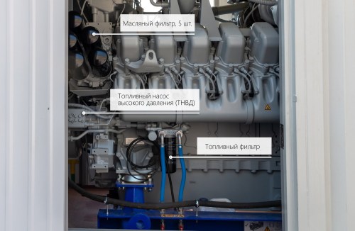 Немецкая ДГУ MTU единичной мощностью 2547 кВт в контейнере для газовой компании "НОВАТЭК" – фото 27 из 74