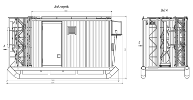 Контейнер связи на салазках для телекоммуникационного оборудования Газпрома – фото 6 из 10