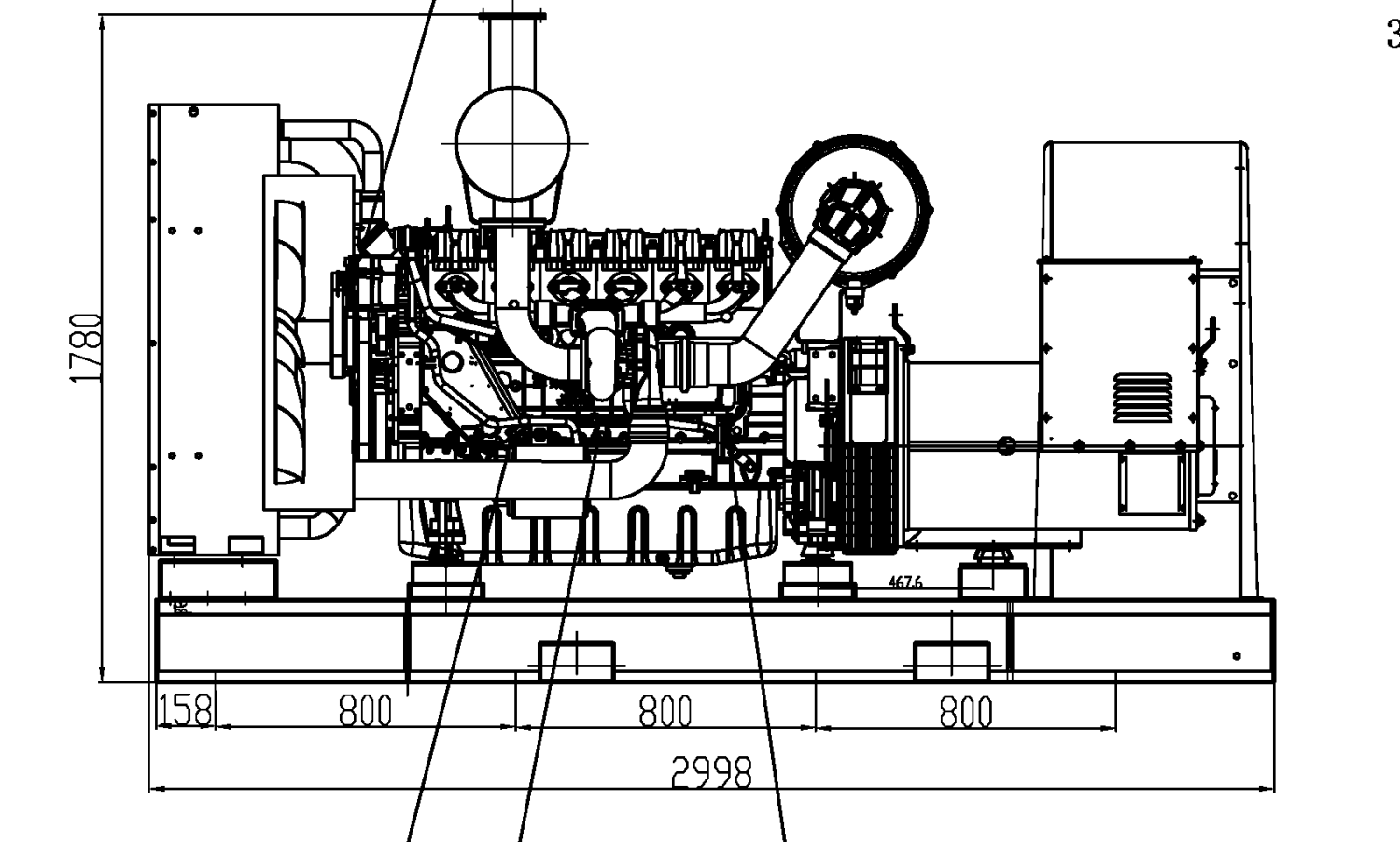 Weichai WPG220 B8 - ДЭС 160 кВт  за 2&nbsp;074&nbsp;787 рублей | Дизельная электростанция в Техэкспо