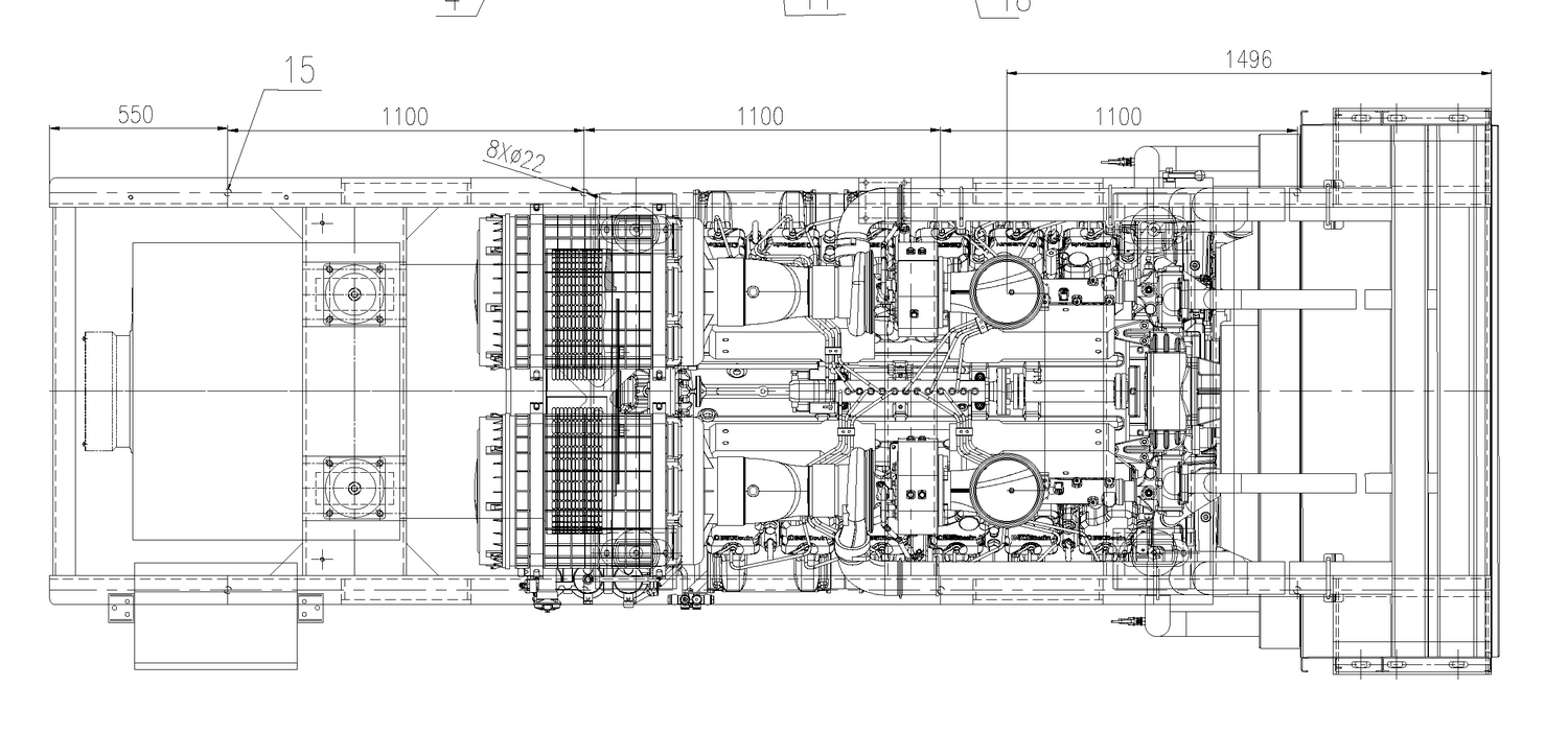 Weichai WPG1100 B7 - ДЭС 800 кВт  за 26&nbsp;205&nbsp;922 рублей | Дизельная электростанция в Техэкспо