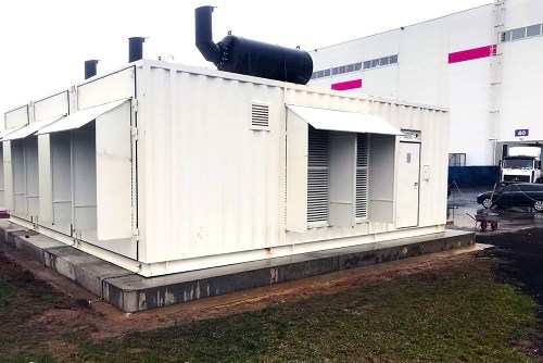 Автономный генерирующий центр (АГЦ) из трех ДГУ общей мощностью 3600 кВт для складского комплекса Wildberries