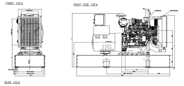 Чертеж дизельной электростанции  GS NEF60 – 
фото 2 из 4