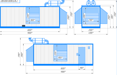 Чертеж дизельной электростанции  ТЭ.926С-Т400-2РН Baudouin – 
фото 3 из 3