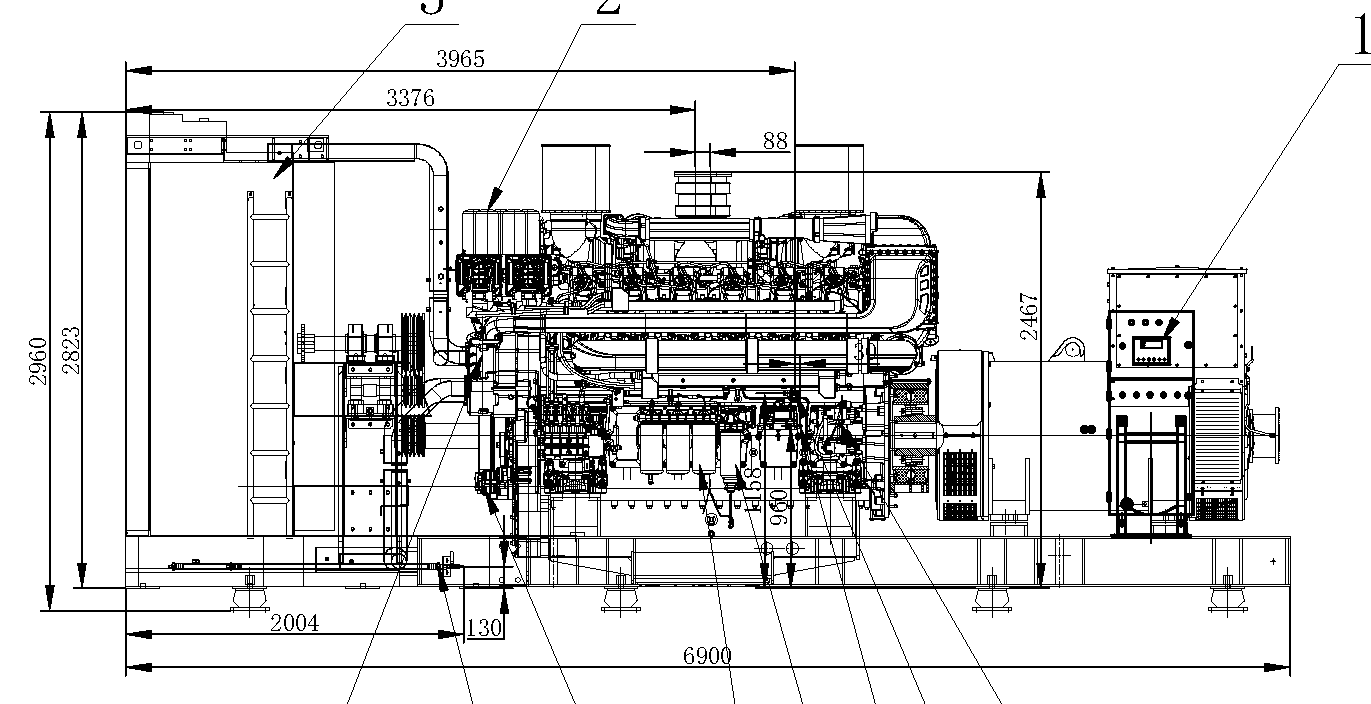 Weichai WPG2500 B7 - ДЭС 1800 кВт  за 29&nbsp;152&nbsp;638 рублей | Дизельная электростанция в Техэкспо