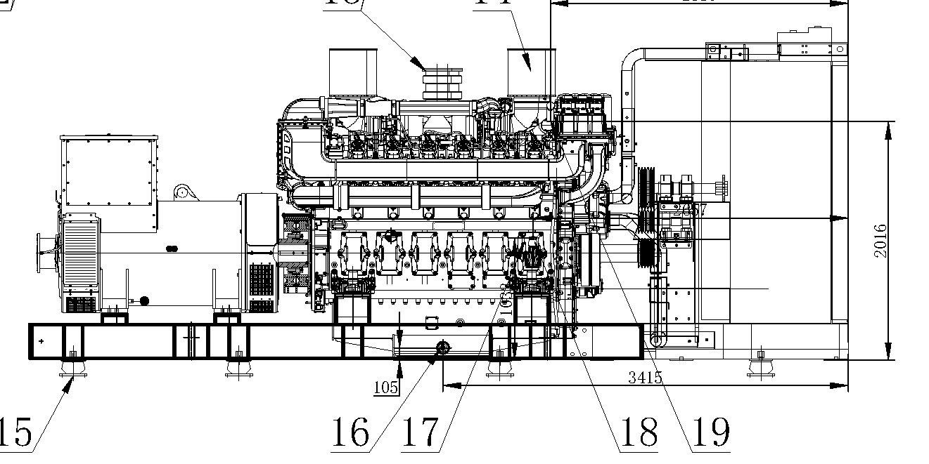 Weichai WPG2750 B7 - ДЭС 2000 кВт  за 93&nbsp;688&nbsp;754 рублей | Дизельная электростанция в Техэкспо