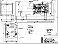 Чертеж дизельной электростанции  GS CURSOR400 – 
фото 1 из 3