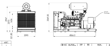 Автономный генерирующий центр (АГЦ) из трех ДГУ общей мощностью 3600 кВт для складского комплекса Wildberries – чертеж из проектной документации 7 из 11