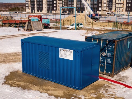 ДГУ 350 кВт в контейнере для строительного городка в Амурской области – фото 26 из 27
