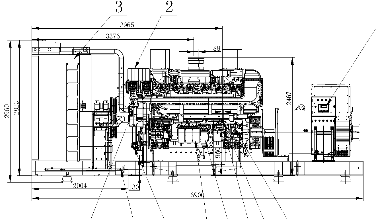 Weichai WPG2750 B7 - ДЭС 2000 кВт  за 93&nbsp;688&nbsp;754 рублей | Дизельная электростанция в Техэкспо