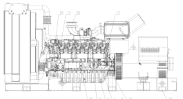 Чертеж дизельной электростанции  WPG1700B7 – 
фото 1 из 6
