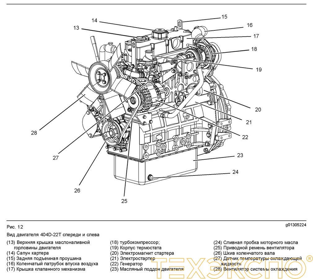 Perkins 403D-11G3 - 9 кВт купить в Санкт-Петербурге | Двигатель в Техэкспо