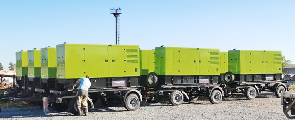 25 дизель-генераторов по 250 кВт в кожухе на шасси для Дальневосточной распределительной сетевой компании