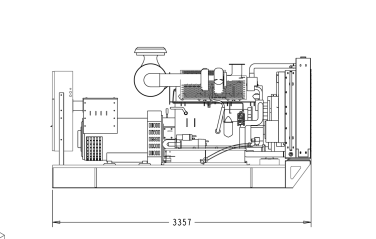 ДЭС Cummins 280 кВт в контейнере для НИИ химической технологии ("Росатом") – чертеж из проектной документации 1 из 3